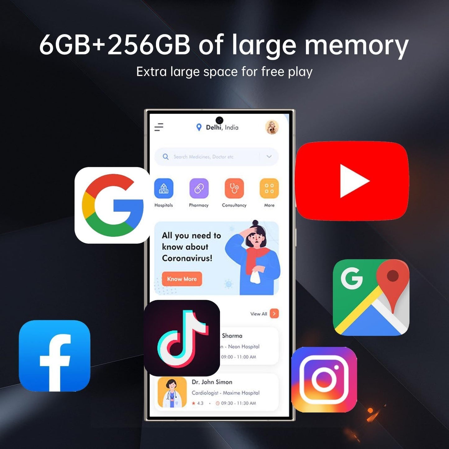 Ultra Unlocked Android 14 Smartphone C25 - 8+256GB - All gadgets Market #