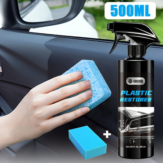 16.9oz Plastic Restorer for Cars Ceramic Plastic Coating  car dashboard, Door Plastics, Window Strips, Roof Rails Leather Polish & Rubber Bumper Repair - All gadgets Market #