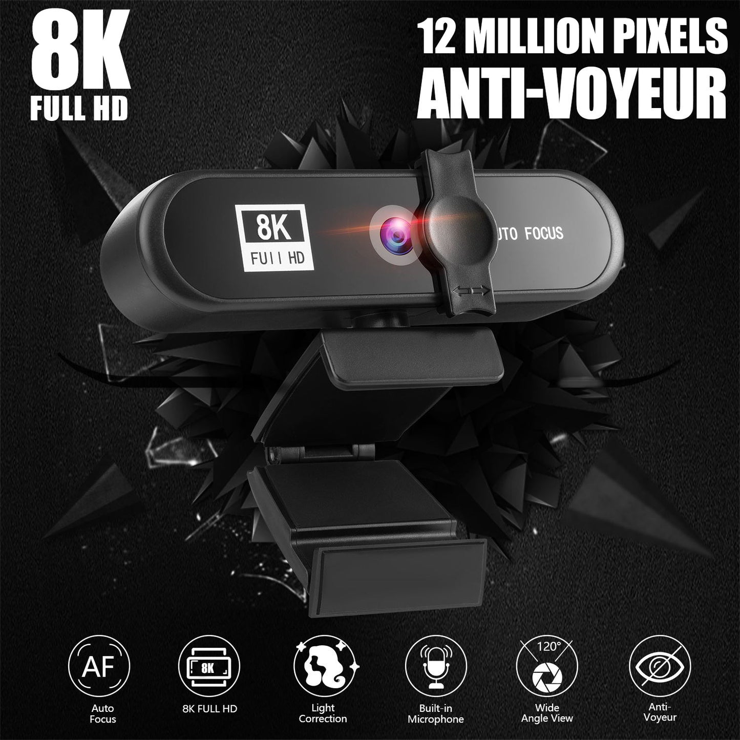 4k Beauty Auto Focus 1080p Computer Camera 8K Network USB Live Webcam 2K Drive Free - All gadgets Market #