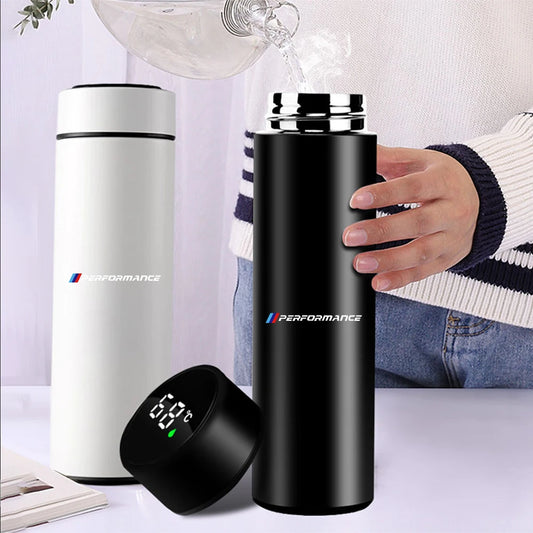 500ml Portable Car Smart Thermos Bottle - Temperature Display Cup for BMW - All gadgets Market #