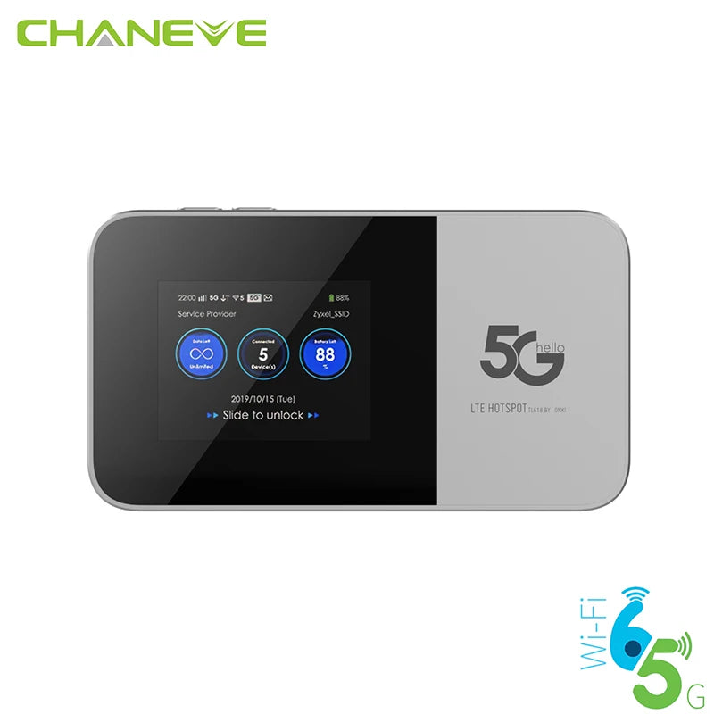 Unlocked CHANEVE M2B-GL Global Version MiFi 5G Mobile WiFi SIM Router Portable Hotspot 5g 4g LTE Modem Supports TTL IMEI Change - All gadgets Market #