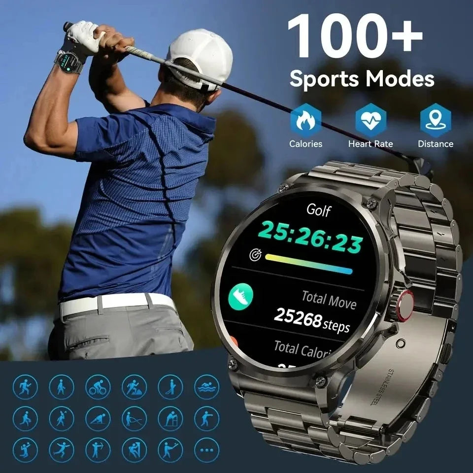 New 710mAh Bluetooth Call Smart Watch Men Sports Fitness Watches  1.85"HD Heart Monitor Waterproof Smartwatch For XIAOMI Android - All gadgets Market #