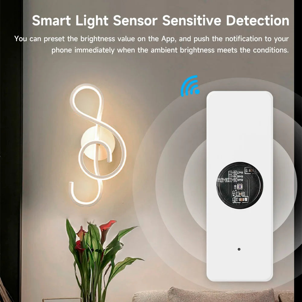 Tuya ZigBee Light Sensor Luminance Sensor Illumination Brightness Detector Home Automation with Smart Life Device Linkage Tuya - All gadgets Market #