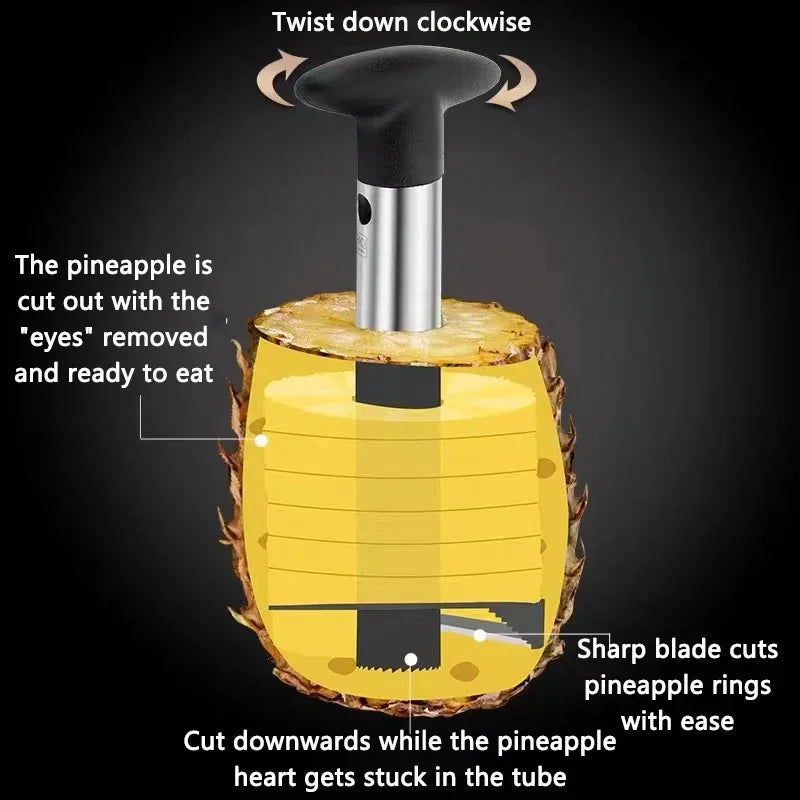 Stainless Steel Pineapple Slicer Cutter - All gadgets Market #