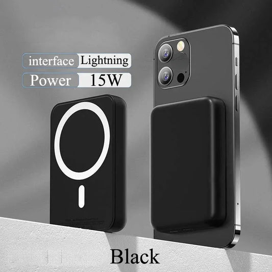 New Magnetic Power Bank 50000mAh Large Capacity Wireless External Battery MagSafe Portable Charger for IPhone 14 13 12 Series - All gadgets Market #