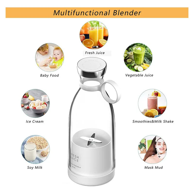 Portable Electric Juicer Blender - Mini Fruit Mixer - All gadgets Market #