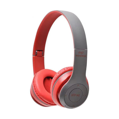 Stereo P47 Wireless Headphone Bluetooth 5.0 Folding Series HIFI Bass Earphone Kid Girl Helmet Gift With Microphone For Cellphone - All gadgets Market #