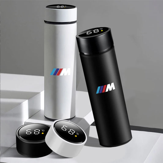 500ml Portable Car Smart Thermos Bottle - Temperature Display Cup for BMW - All gadgets Market #