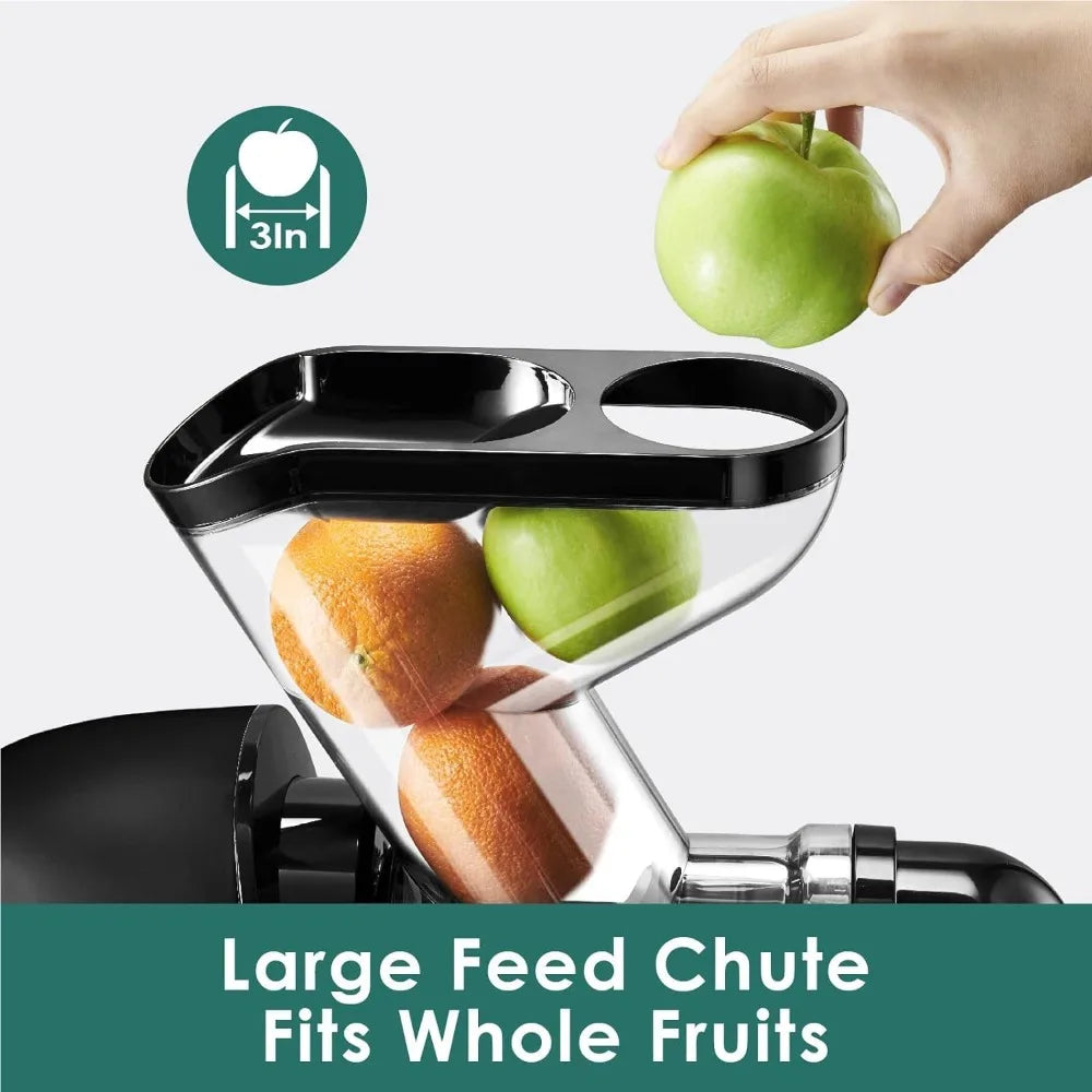 3-Inch Wide Feed Chute Masticating Cold Press Juicer - All gadgets Market #